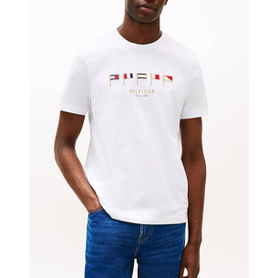 Product TOMMY HILFIGER HILFIGER MULTI FLAGS TEE base image