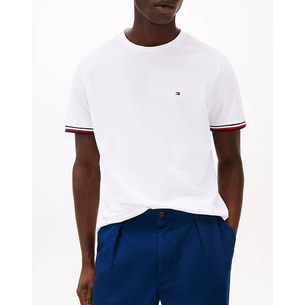 Product TOMMY HILFIGER GLOBAL STRIPE CUFF TEE base image