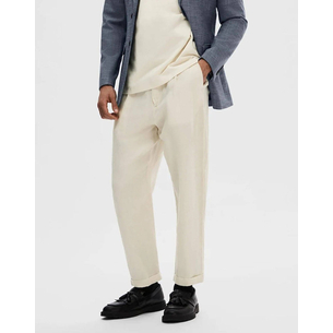 Product SELECTED SLH180-RELAXED CROP RON LINEN BLEND PANT base image