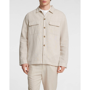 Product SELECTED SLH-LEROY LINEN BLEND OVERSHIRT LS NOOS base image
