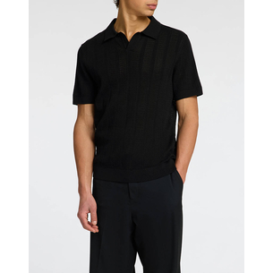 Product SELECTED SLHWELLS SS KNIT CROCHET OPEN POLO base image