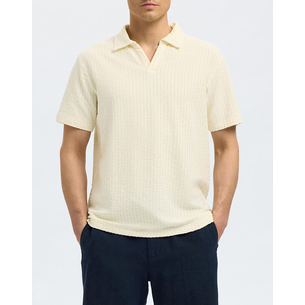Product SELECTED SLHBLAKE SPLITNECK SS POLO base image