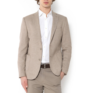 Product THE BOSTONIANS COTTON LINEN REGULAR FIT JACKET base image