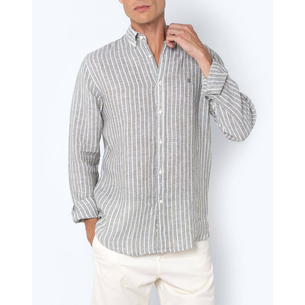 Product THE BOSTONIANS  ΠΟΥΚΑΜΙΣΟ ACORN ΛΙΝΟ REGULAR FIT Stripe LINEN Button-down Regular Fit base image