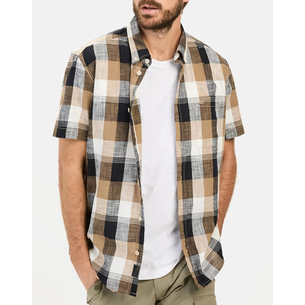 Product CAMEL SHIRT SS checked base image
