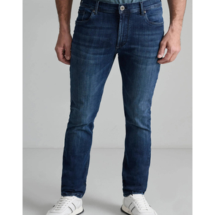 Product NAVY&GREEN LOW WAIST DENIM PANTS base image