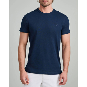 Product NAVY&GREEN V-NECK T-SHIRT base image