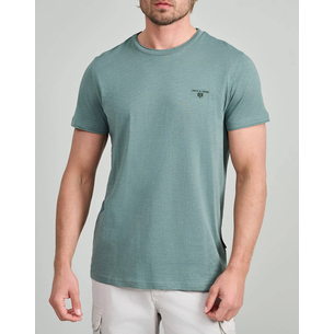 Product NAVY&GREEN V-NECK T-SHIRT base image