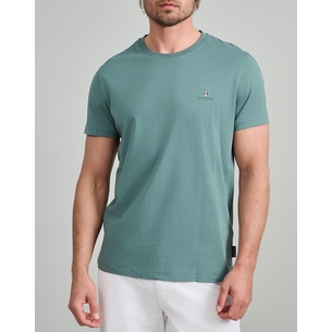 Product NAVY&GREEN V-NECK T-SHIRT base image