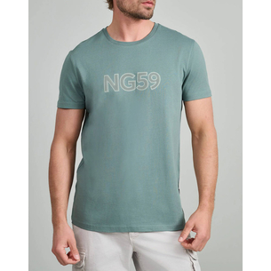Product NAVY&GREEN V-NECK T-SHIRT base image