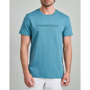 Product NAVY&GREEN V-NECK T-SHIRT base image