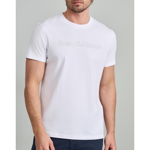 Product NAVY&GREEN V-NECK T-SHIRT base image
