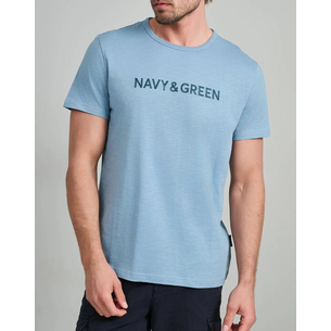 Product NAVY&GREEN V-NECK T-SHIRT base image