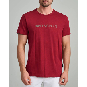 Product NAVY&GREEN V-NECK T-SHIRT base image