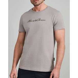 Product NAVY&GREEN V-NECK T-SHIRT base image