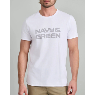 Product NAVY&GREEN V-NECK T-SHIRT base image