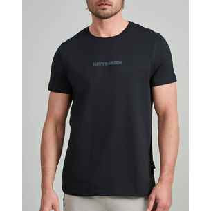 Product NAVY&GREEN V-NECK T-SHIRT base image