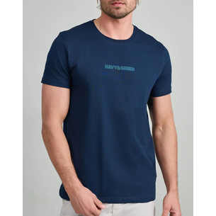 Product NAVY&GREEN V-NECK T-SHIRT base image