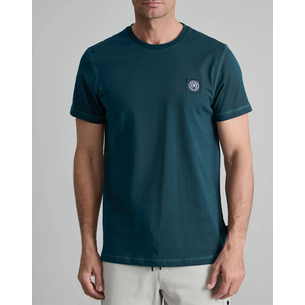 Product NAVY&GREEN V-NECK T-SHIRT base image