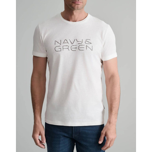 Product NAVY&GREEN V-NECK T-SHIRT base image