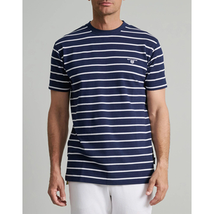 Product NAVY&GREEN ΜΠΛΟΥΖΑΚΙ ΛΑΙΜΟΚΟΨΗ ΡΙΓΕ, CUSTOM FIT base image