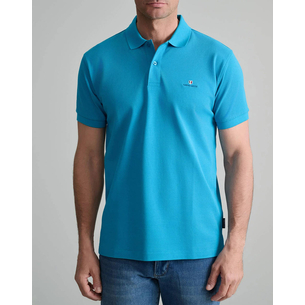 Product NAVY&GREEN ΜΠΛΟΥΖΑΚΙ ΠΟΛΟ M/ΧΡΩΜΟ, CUSTOM FIT base image