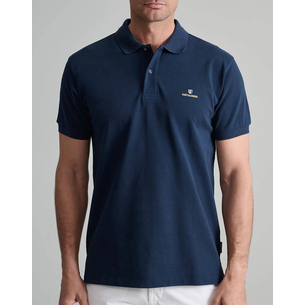 Product NAVY&GREEN POLO SHIRT SOL/COL, CUSTOM FIT base image
