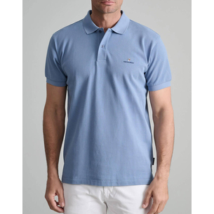 Product NAVY&GREEN POLO SHIRT SOL/COL, CUSTOM FIT base image