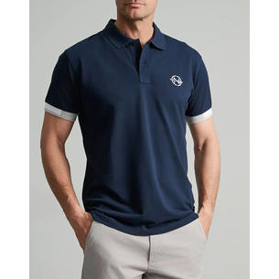 Product NAVY&GREEN ΜΠΛΟΥΖΑΚΙ ΠΟΛΟ, CUSTOM FIT base image