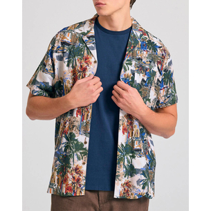 Product FUNKY BUDDHA Ανδρικό Πουκάμισο Με Κοντό Μανίκι base image