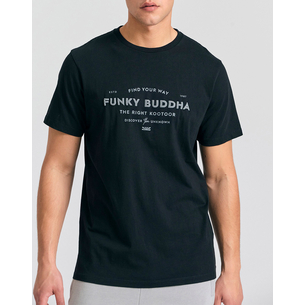 Product FUNKY BUDDHA Ανδρική Μπλούζα Κοντό Μανίκι Με Τύπωμα base image