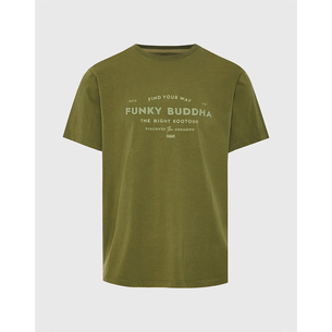 Product FUNKY BUDDHA Ανδρική Μπλούζα Κοντό Μανίκι Με Τύπωμα base image