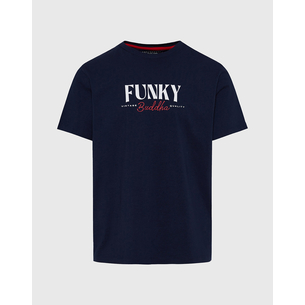 Product FUNKY BUDDHA Ανδρική Μπλούζα Κοντό Μανίκι Με Τύπωμα base image