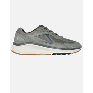Product SKECHERS Leather Overlay Mesh Lace Up Sneaker W/ Swan Logo base image