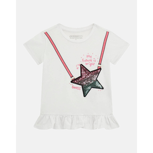 Product GUESS SS T-SHIRT W/FRILL ΜΠΛΟΥΖΑ ΠΑΙΔΙΚΟ GIRL base image