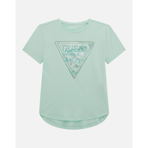 Product GUESS HIGH LOW SS T-SHIRT - MID ORGANIC CO STR JERSEY 160 T-SHIRT G base image
