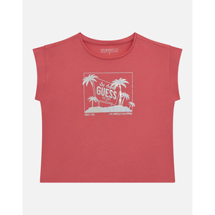 Product GUESS MIDI SS T-SHIRT - MID ORGANIC CO STR JERSEY 160 T-SHIRT G base image