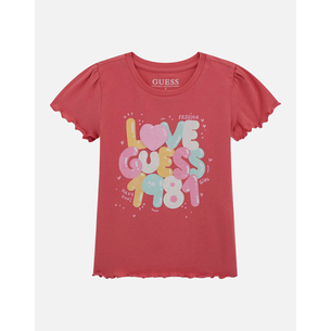 Product GUESS SS T-SHIRT - MID ORGANIC CO STR JERSEY 160 ΜΠΛΟΥΖΑ ΠΑΙΔΙΚΟ GIRL base image