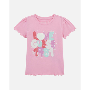 Product GUESS SS T-SHIRT - MID ORGANIC CO STR JERSEY 160 ΜΠΛΟΥΖΑ ΠΑΙΔΙΚΟ GIRL base image