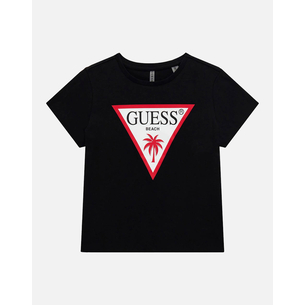Product GUESS  CROP SS T-SHIRT_MINI - MID ORGANIC COLOURED JERSEY ΜΠΛΟΥΖΑ G base image