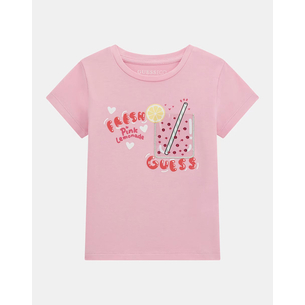Product GUESS SS T-SHIRT - MID ORGANIC CO STR JERSEY 160 ΜΠΛΟΥΖΑ ΠΑΙΔΙΚΟ GIRL base image