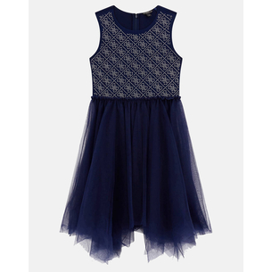 Product GUESS MIXED FABRIC SL DRESS_CEREMONY ΦΟΡΕΜΑ ΠΑΙΔΙΚΟ GIRL base image