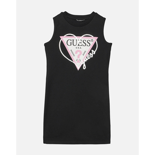 Product GUESS INTERLOCK SL DRESS - MID ORGANIC CO INTERLOCK 190 ΦΟΡΕΜΑ ΠΑΙΔΙΚΟ GIRL base image