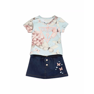 Product GUESS STR JERSEY_T-SHIRT + SKIRT ΣΕΤ ΠΑΙΔΙΚΟ GIRL base image