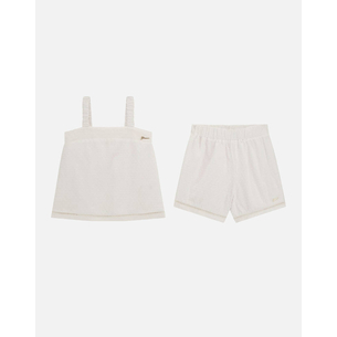 Product GUESS  SET TANK TOP+SHORTS - MID MUSLIN PLUMETIE COTT.110 ΣΕΤ G base image