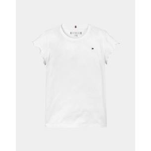Product TOMMY HILFIGER ESSENTIAL RUFFLE SLEEVE TOP S/S base image