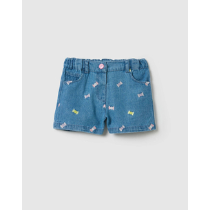 Product OVS LT DENIM EMBRO SHORT base image