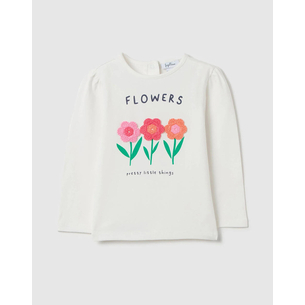Product OVS T-SHIRT W/CROCHET FLOWERS base image