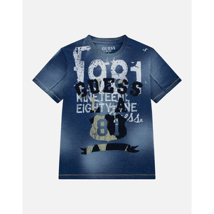 Product GUESS  INDIGO JERSEY SS T-S - INDIGO JERSEY ACID WASH 160GSM ΜΠΛΟΥΖΑ B base image