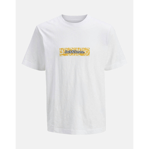 Product JACK&JONES JORSPLIT AOP BRANDING TEE SS CREW JNR base image